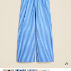 J. Crew Blue Striped Wide Leg Pants New with tags